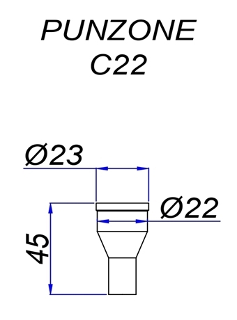 Punzone C22 - Edilgrappa -