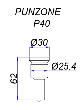 Punzone P40 - Imac -