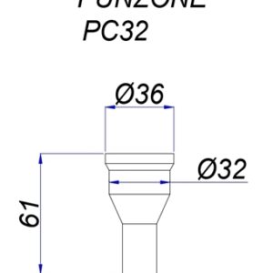 Punzone PC32 - Ims -